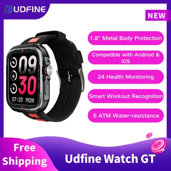 Udfine Watch GT Smartwatch 5,3 Bluetooth Вызов 24H Монитор Здоровья Alexa Встроенный 100 + Спортивных Режимов 1,8 
