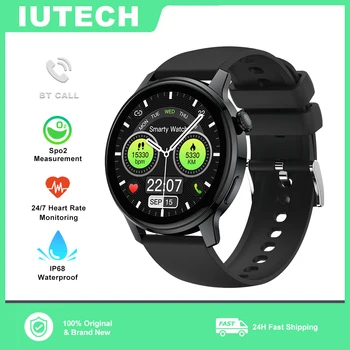 Смарт-часы IUTECH S46 с функцией напоминания о вызове по Bluetooth, водонепроницаемые умные часы, спортивный фитнес-трекер, умные часы