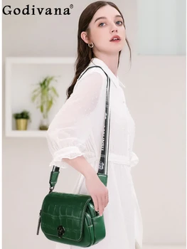 Корейская модная универсальная женская сумка через плечо, японская повседневная однотонная сумка на одно плечо, сумки-мессенджеры