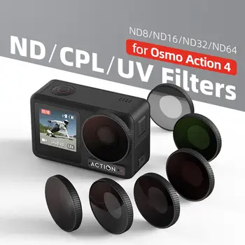 УФ-фильтр объектива ND CPL с высокой светопропускаемостью, аксессуар для объектива True Color, совместимый с камерой DJI Osmo Action 4.