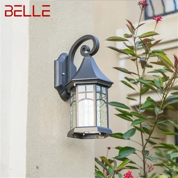 · BELLE Outdoor Ретро Настенный светильник Классический Светодиодный светильник Водонепроницаемые бра для дома, веранды, Виллы