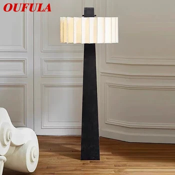 Современные торшеры OUFULA со светодиодной подсветкой в скандинавском стиле и простым дизайном для домашнего декора гостиной спальни