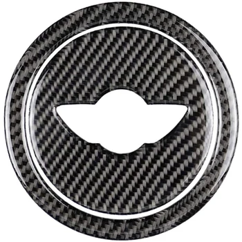 Наклейка На Крышку Рулевого Колеса Из Углеродного Волокна Для Аксессуаров Серии Mini Cooper R55 R56 R