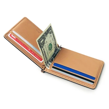 Мужской тонкий кошелек, зажим для денег, держатель для монет, Минималистичный зажим для наличных, кожаный кошелек для мужчин, роскошный Брендовый дизайнерский мужской кошелек для карт, засов для кошелька