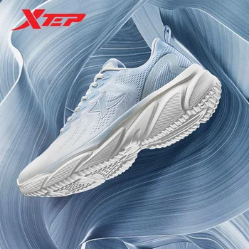 Мужские кроссовки Xtep, Дышащая износостойкая мужская спортивная обувь, легкие кроссовки для бега трусцой с амортизацией 877119110026