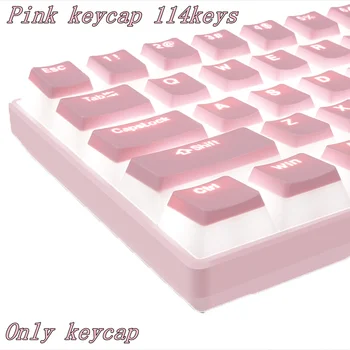 PBT Keycaps OEM Профиль 114 Клавиш Pudding Keycap Для Cherry MX Switch Комплект Механической Клавиатуры RGB Gamer Клавиатура с подсветкой Переключатель