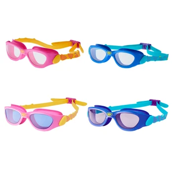 Водонепроницаемые детские плавательные очки с мягким и приятным для кожи силиконом, обеспечивающие безопасность, Регулируемые силикагелем для детей