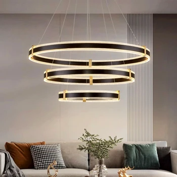 Современная простая люстра для гостиной внутреннее освещение Потолочный светильник подвесной светильник светодиодные люстры для гостиной внутреннее освещение