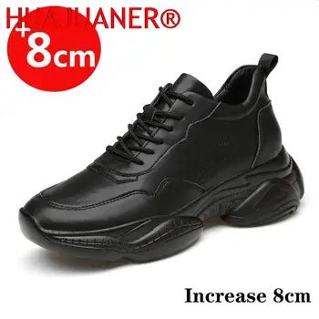 Кроссовки, мужские кроссовки, увеличивающие рост, мужские кроссовки, увеличивающие рост, белые туфли, черные туфли 6-8 СМ, женские 36-44 размера плюс