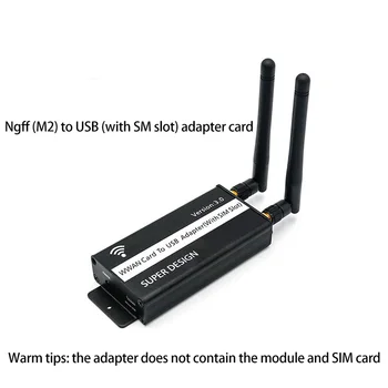 3X Беспроводной адаптер NGFF M.2 Key B для USB-адаптера со слотом для sim-карты для модуля WWAN/LTE/4G для настольного компьютера/ноутбука