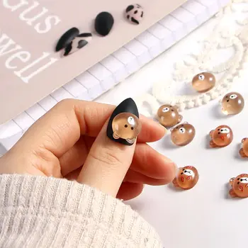 5 /10шт Милый маленький мишка Аксессуары для маникюра DIY Дизайн ногтей 3D украшения для ногтей Украшения ногтей