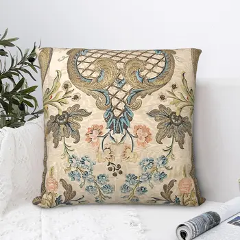 Золотая наволочка с пейсли, Цветочная подушка для домашнего дивана, Декоративная наволочка для объятий