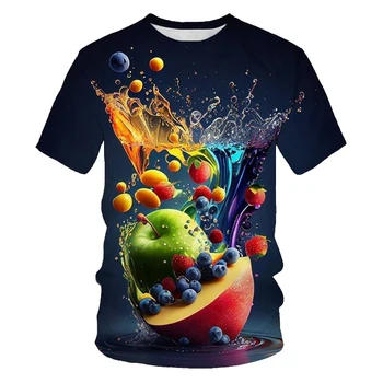 2023 Веселая летняя 3D футболка для мужчин и женщин, повседневные дышащие футболки с коротким рукавом