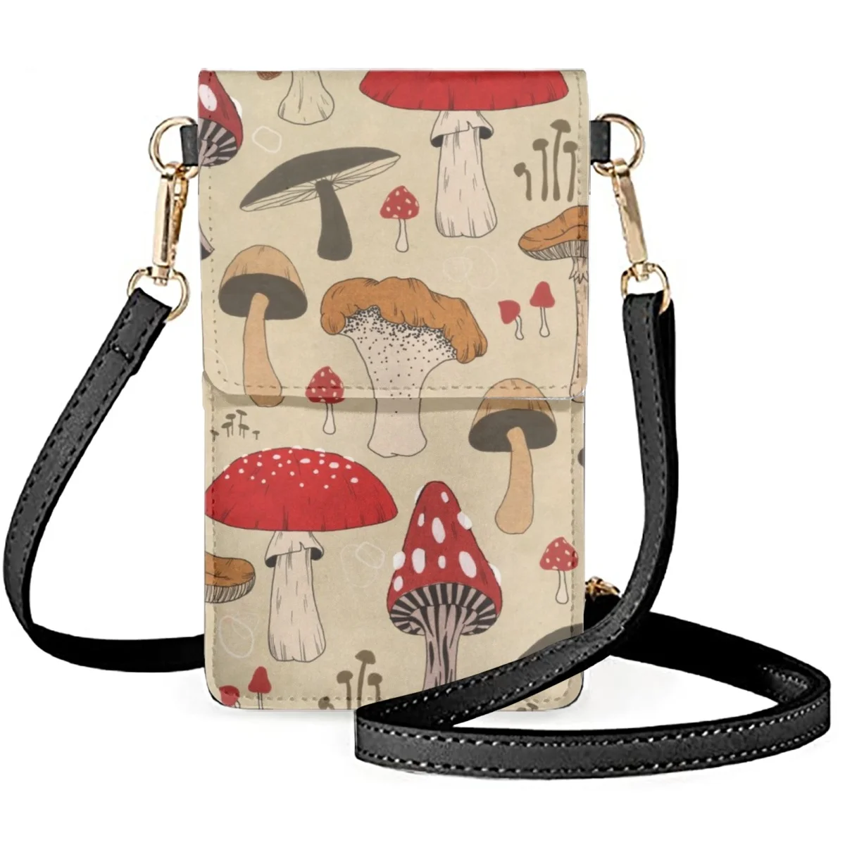 FORUDESIGNS Рисует цветочные композиции, сумки для мобильных телефонов, сумка на одно плечо, дизайн с несколькими карманами, украшение косметички для мобильного телефона - 4