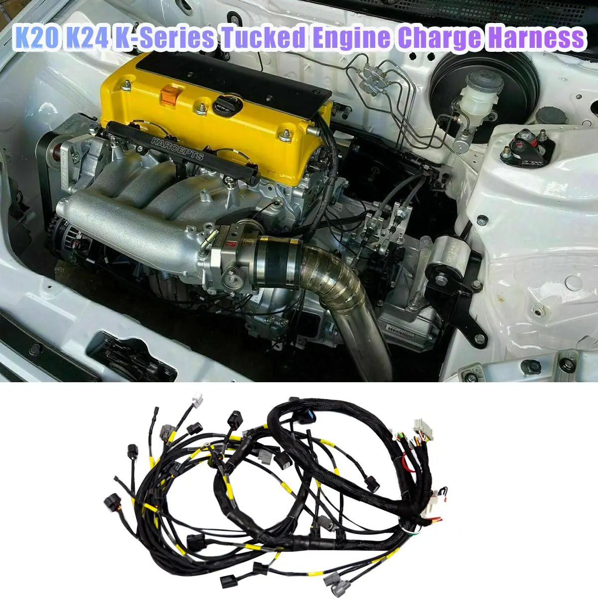 K20 K24 Жгут проводов двигателя серии K для Honda Acura K-Swap Integra CRX EK EG Civic EP3 01-05 RSX 02-04 - 1