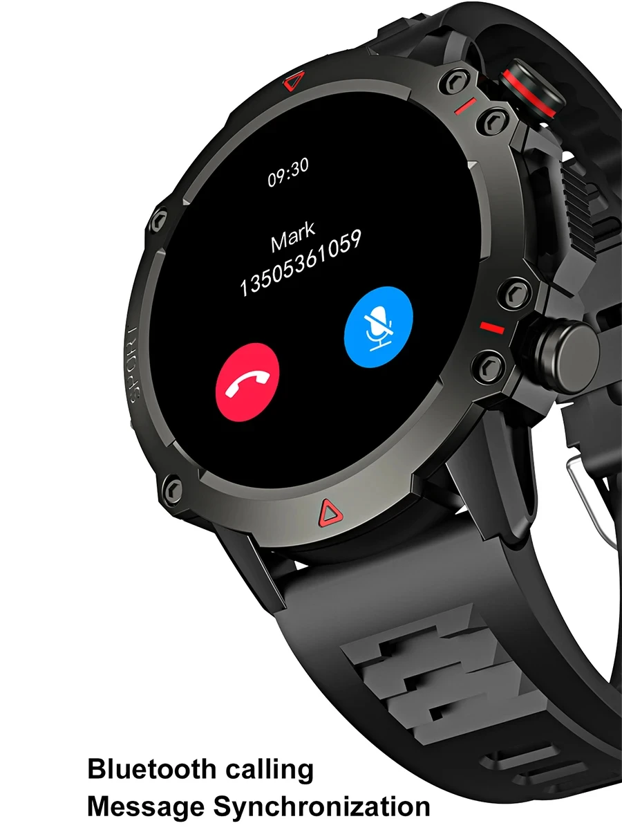 LEMFO AMOLED Смарт-часы Мужские 2023 Bluetooth Call Smartwatch Спортивные Водонепроницаемые уличные 1,53-дюймовый экран 360 * 360 HD 30 дней в режиме ожидания - 2