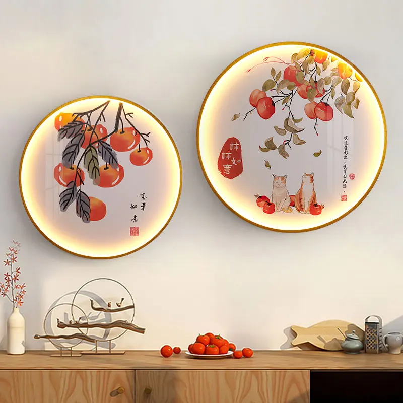 TEMOU Modern Picture Wall Light LED Китайская Креативная Круглая Настенная Лампа-Бра Для Дома, Гостиной, Кабинета, Коридора, Декора - 1