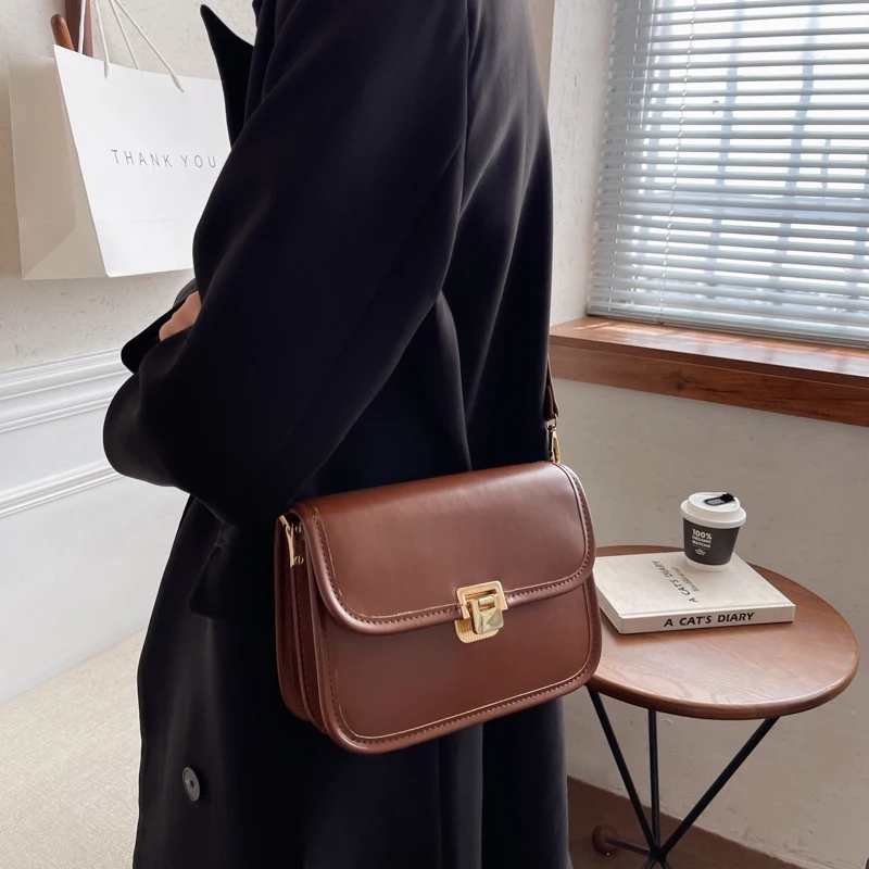 Высококачественная женская маленькая сумка через плечо из искусственной кожи, модные дизайнерские женские сумки через плечо для женщин, повседневные сумки, сумка-мессенджер - 1