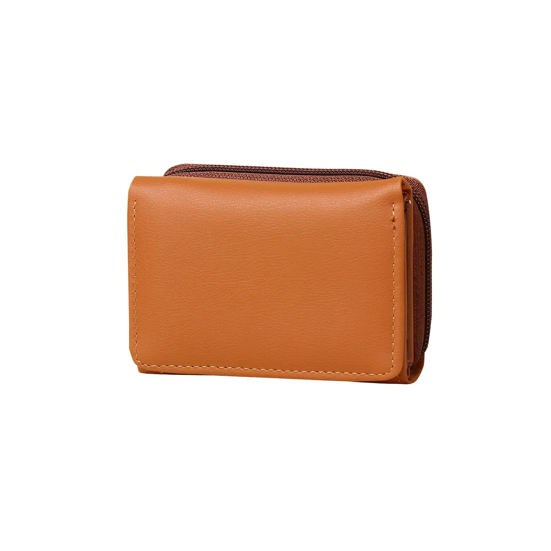 Женский кошелек Advanced Sense, компактная короткая трехстворчатая сумка для карт, кошелек с несколькими картами, кошелек Zero Wallet на молнии, кошелек-портмоне - 4