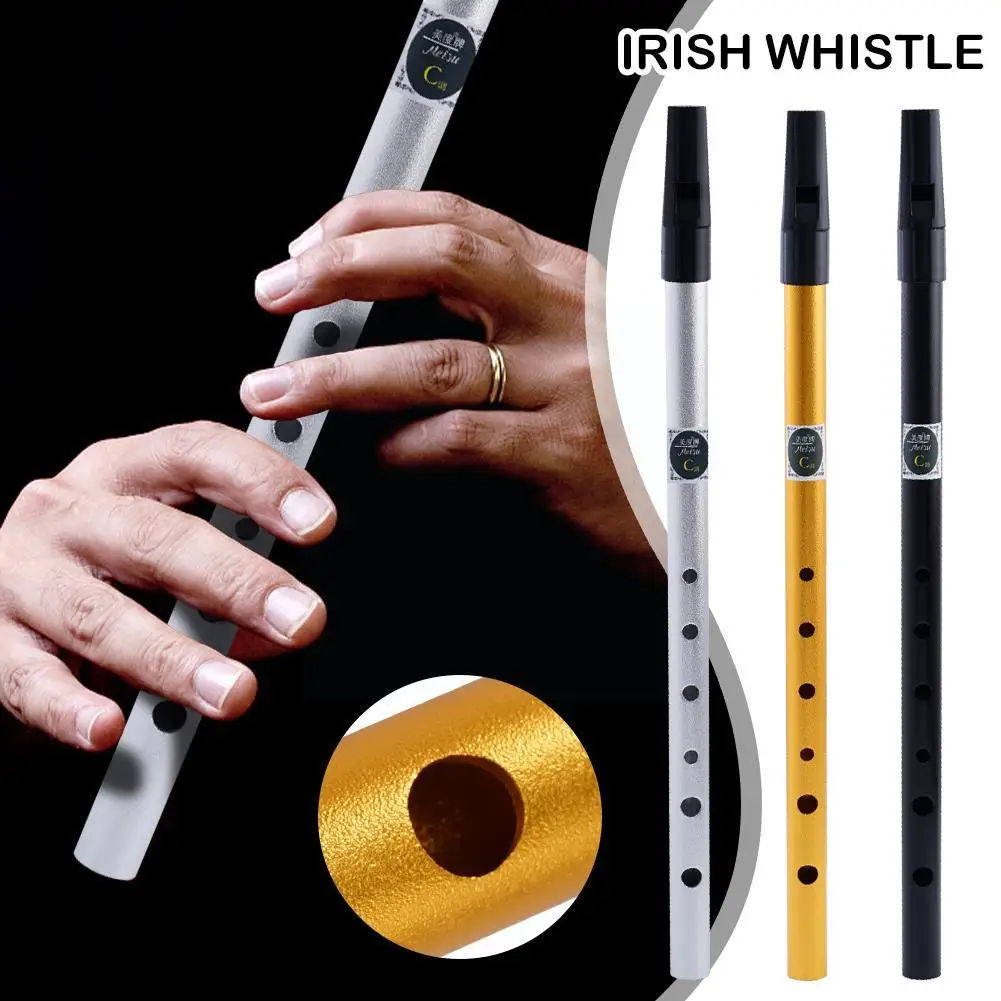 Ирландский Свисток Флейта C/D Ключ 6 Отверстий Флейта Инструмент Аксессуары Из Сплава Олова Ирландия Профессиональный Алюминиевый Свисток Пенни D3X8 - 2