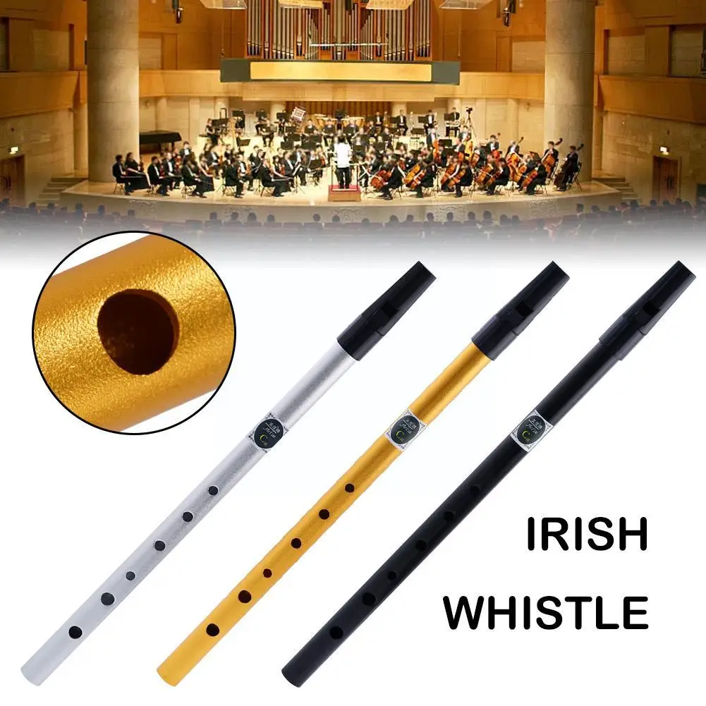 Ирландский Свисток Флейта C/D Ключ 6 Отверстий Флейта Инструмент Аксессуары Из Сплава Олова Ирландия Профессиональный Алюминиевый Свисток Пенни D3X8 - 4
