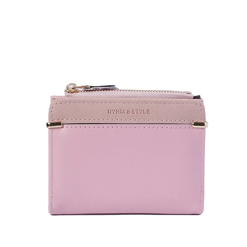 Короткая женская сумочка на молнии, простой и вместительный кошелек для монет, женская сумочка с зажимом для бумажника, сумка для сертификатов - 5