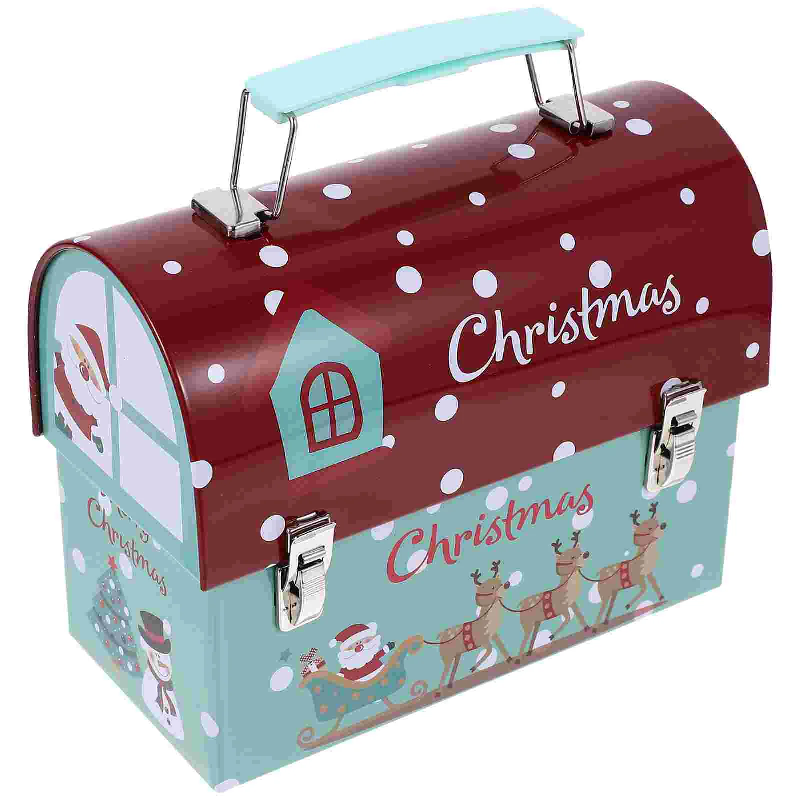 Металлические формочки для печенья, Рождественский жестяной почтовый ящик, Рождественский контейнер для конфет, Железный контейнер для печенья на День Святого Валентина, Рождественские Пустые формочки для печенья - 3