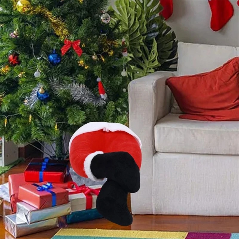 Ножки Санта-Клауса Игривое украшение на елку Праздничное украшение на ножки для рождественских праздников Подвесные украшения для Рождественской елки - 1