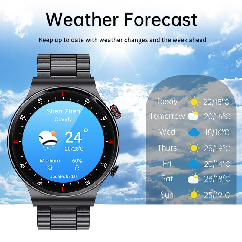 Смарт-часы LIGE с 1,39-дюймовым экраном и Bluetooth-вызовом, мужской Спортивный браслет, водонепроницаемый Циферблат на заказ, мужские умные часы для IOS Android - 5