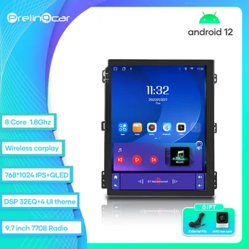 Prelingcar Link 4 9,7-дюймовый TS10 IPS экран Android 12.0 плеер GPS навигация 2din радио стерео основное устройство добавить рамный кабель