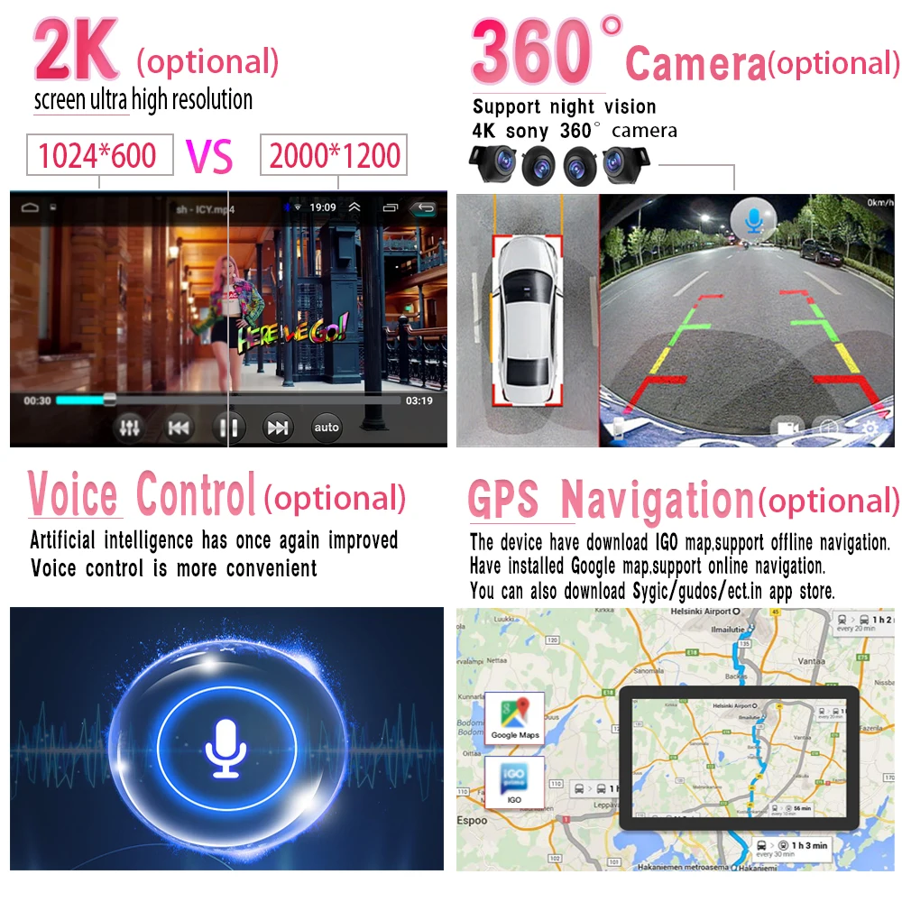 Qualcomm Для Kia Cadenza K7 2011-2012 Android Auto Автомобильный радиоплеер Стерео Авторадио GPS Видеонавигация HDR QLED Без 2din DVD - 3