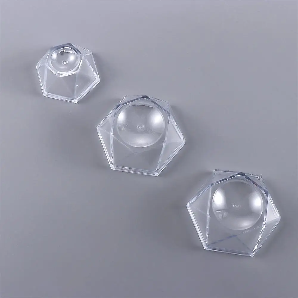 Настольное украшение футбольный мяч из кварцевого стекла Прозрачный держатель сферы подставка для дисплея Подставка для хрустального шара - 2